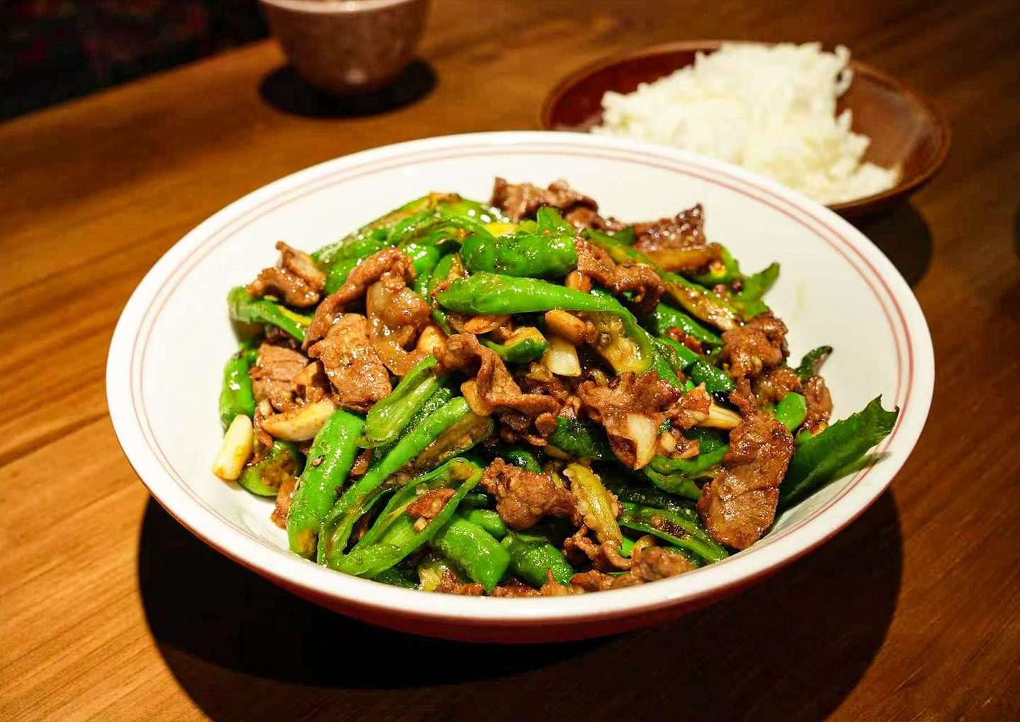 施锦记热菜类:辣椒炒肉