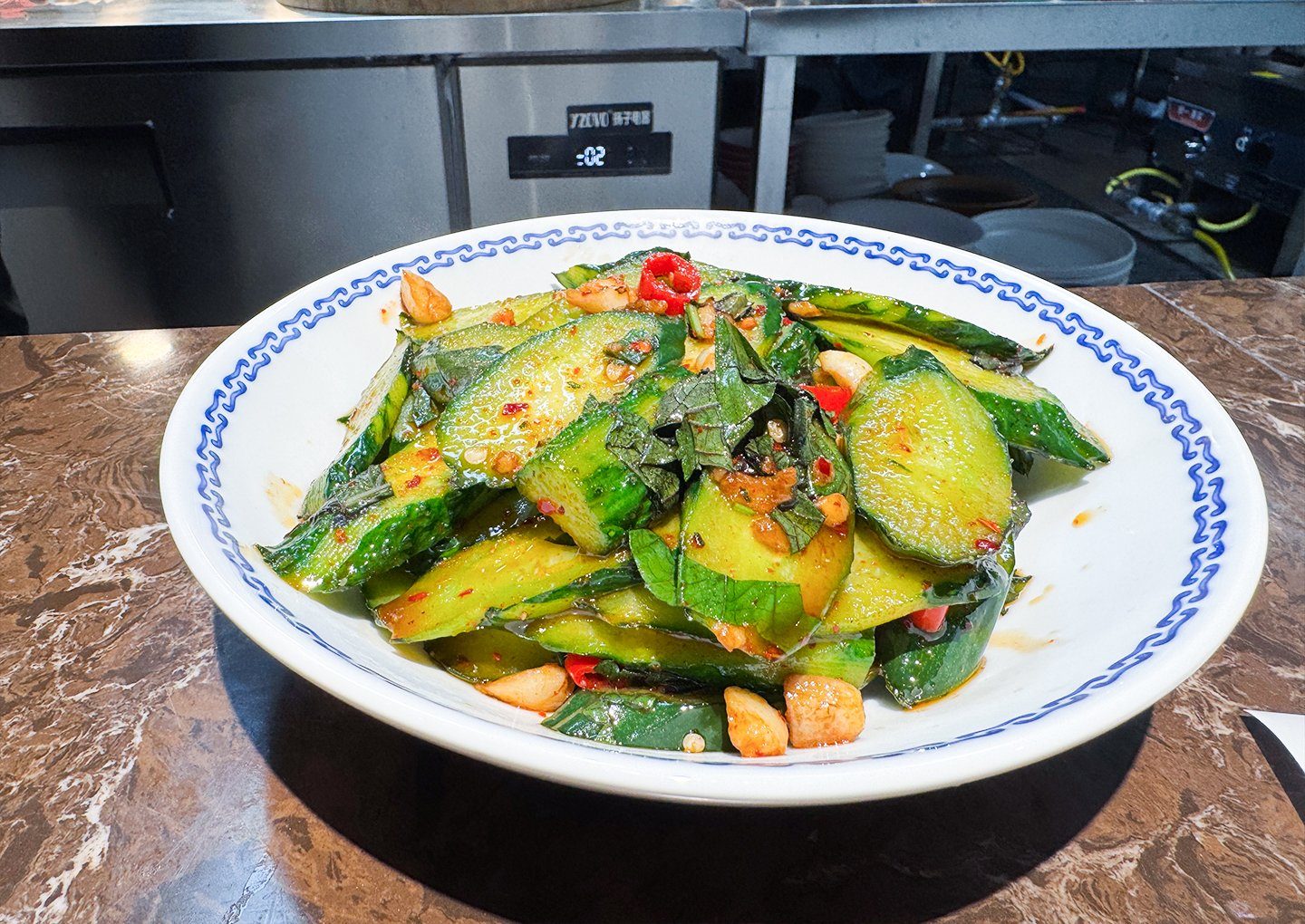 施锦记青菜类:紫苏煎黄瓜